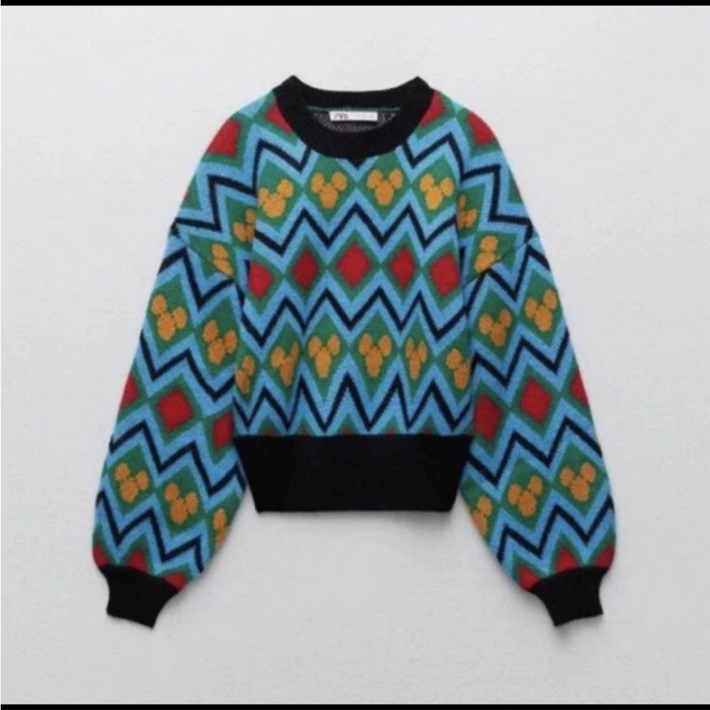 Zara Disney fair isle sweater medium - Picture 4 of 13
